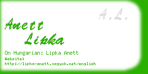 anett lipka business card